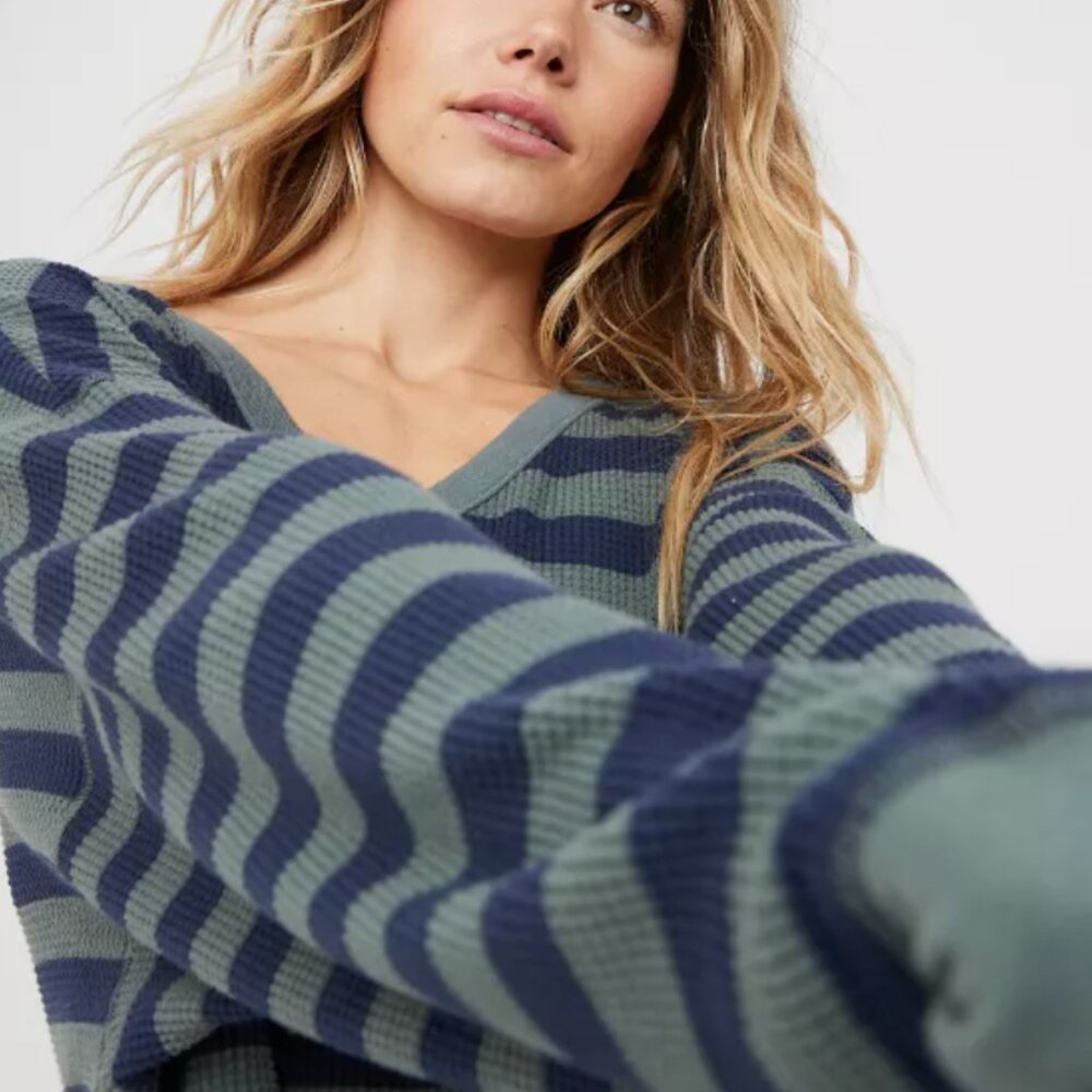 Aerie OFFLINE Wow! Waffle Oversized T-Shirt - M - Palm
